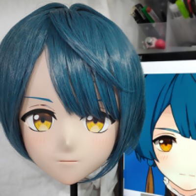 (GLA066)Customize Character'! Female/Girl Resin Full/Half Head With Lock Anime Cosplay Japanese Animego Kigurumi Mask (GLA066)Customize Character'! Female/Girl Resin Full/Half Head With Lock Anime Cosplay Japanese Animego Kigurumi Mask